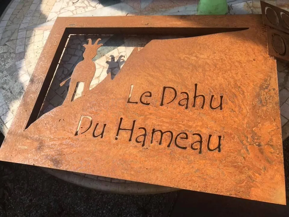 Pancarte corten personnalisée